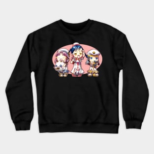 Aria Chibi Girls Crewneck Sweatshirt